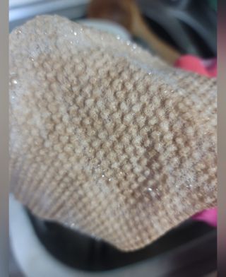 블뤼엔 일회용 수세미 — 5점을 준 리뷰어가 2021년 4월 올린 사용 사진