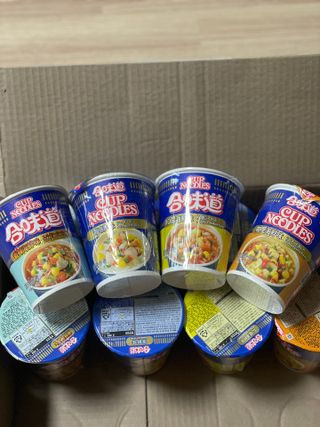 NISSIN 닛신 컵누들  4종 - 씨푸드오리지날, 씨푸드 스파이시, 씨푸드 커리, 씨푸드 XO소스 — 3점을 준 리뷰어가 2023년 1월 올린 사용 사진