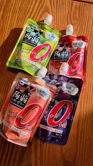 ORIHIRO 오리히로 곤약젤리 제로칼로리 130g 4종 4팩(맛별로 1팩씩) — 5점을 준 리뷰어가 2023년 2월 올린 사용 사진