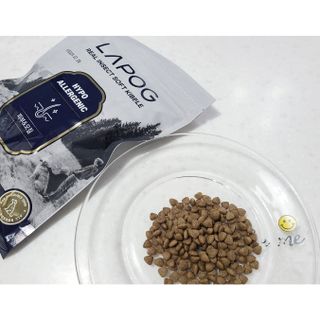 [푸디웜] 라포그 리얼인섹트 소프트키블 스킨 1KG — 3.5점을 준 리뷰어가 2022년 9월 올린 사용 사진