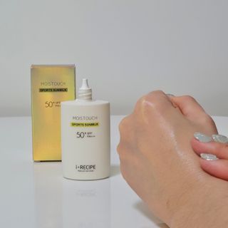 아이레시피 모이스트터치 스포츠 선밀크 50ml (SPF50+ PA+++) — 5점을 준 리뷰어가 2023년 2월 올린 사용 사진