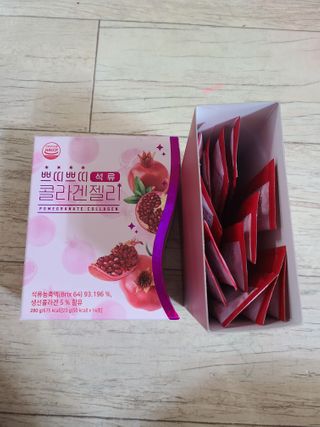 헬스업_쁘띠쁘띠석류콜라겐젤리_20g x 14포 — 5점을 준 리뷰어가 2020년 12월 올린 사용 사진
