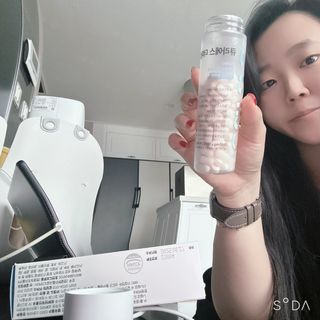 [큐라에스] 뮤신콜라겐 더마3 76.8(1개월분) — 4점을 준 리뷰어가 2023년 12월 올린 사용 사진