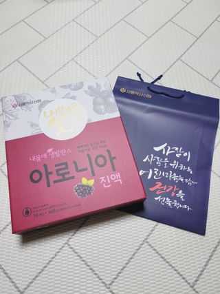 서울약사신협_내몸애생발란스아로니아_70ml x 30포 — 5점을 준 리뷰어가 2021년 6월 올린 사용 사진