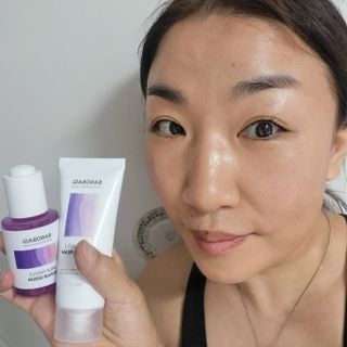 바노바기 코스메틱 바노바기 밀크 씨슬 리페어 세럼 30ml & 크림 50ml — 5점을 준 리뷰어가 2024년 6월 올린 사용 사진