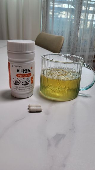 프리마인 성큼다가온 봄, 이너뷰티를 챙겨야 피부도 화사하게, 컨디션도 활기차게. 흡수율을 높인 고효율 비타민. — 5점을 준 리뷰어가 2022년 8월 올린 사용 사진