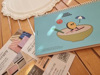 리훈 차일드라이크 워킹스마일 초등학생 스터디 플래너 — 5점을 준 리뷰어가 2021년 10월 올린 사용 사진