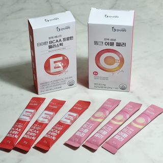 인디닥터 면역 생생 핑크 이뮨 젤리 + 타이탄 BCAA 프로틴 젤리스틱 — 5점을 준 리뷰어가 2022년 3월 올린 사용 사진