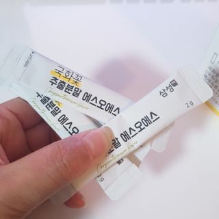 체인미 국화꽃 추출분말 에스오에스 곡류효소 과일채소 17종 혼합 분말 스틱 — 4.5점을 준 리뷰어가 2021년 11월 올린 사용 사진