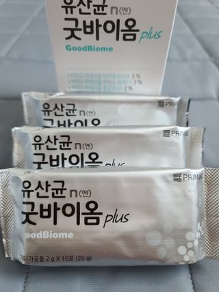 프리마인 유산균 국가지정연구소 선정, 살아있는 생유산균 200억 마리의 힘. 유산균n굿바이옴플러스 — 4점을 준 리뷰어가 2021년 10월 올린 사용 사진