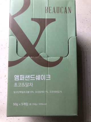 [뷰캔] 건강한 식사대용 앰퍼샌드 단백질 쉐이크 초코&말차 50g — 5점을 준 리뷰어가 2022년 6월 올린 사용 사진
