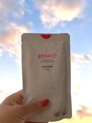 클린24시간 1BOX(5포) + 전용보틀(500ml) — 5점을 준 리뷰어가 2022년 9월 올린 사용 사진