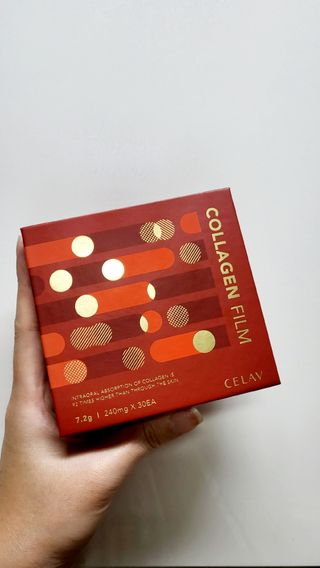 프리마인 귀족의 콜라겐, 92배 흡수율. 럭셔리 프리미엄 셀라브 콜라겐필름 30매 — 4점을 준 리뷰어가 2022년 8월 올린 사용 사진