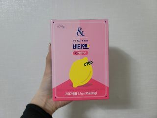 비타앤C 레몬맛, 망고맛 — 5점을 준 리뷰어가 2021년 5월 올린 사용 사진