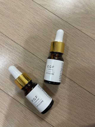 랑팡 EGF+FGF 10ppm 리포좀 앰플 원액 10ml — 5점을 준 리뷰어가 2021년 10월 올린 사용 사진