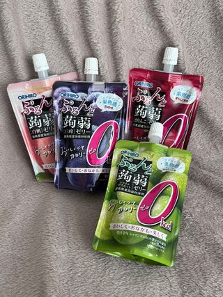 ORIHIRO 오리히로 곤약젤리 제로칼로리 130g 4종 4팩(맛별로 1팩씩) — 5점을 준 리뷰어가 2023년 1월 올린 사용 사진