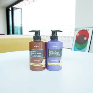 쿤달 [KUNDAL 공식] 프리미엄 헤어 케어 스페셜 세트 샴푸 500ml &amp; 트리트먼트 500ml — 5점을 준 리뷰어가 2021년 3월 올린 사용 사진