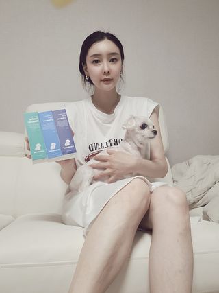 [댕모어 클리너 3종] 아이클리너 / 이어클리너 / 덴탈클리너 3종 세트 (120ml) — 5점을 준 리뷰어가 2023년 8월 올린 사용 사진