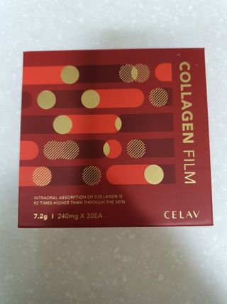 프리마인 귀족의 콜라겐, 92배 흡수율. 럭셔리 프리미엄 셀라브 콜라겐필름 30매 — 5점을 준 리뷰어가 2021년 12월 올린 사용 사진