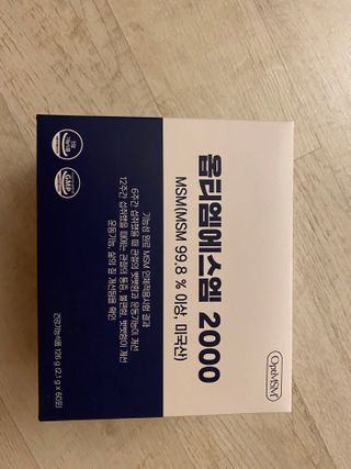 바른비타민 옵티엠에스엠2000 1박스 60포 관절 연골 복합건강기능식품 — 5점을 준 리뷰어가 2021년 6월 올린 사용 사진