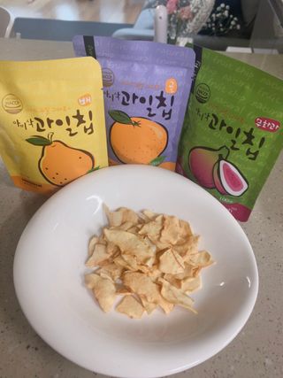 아비삭과일칩 5종 /딸기,사과,배,귤,무화과 5종 — 5점을 준 리뷰어가 2021년 3월 올린 사용 사진