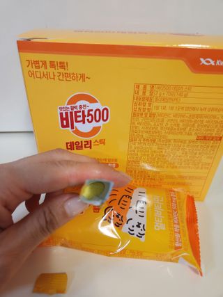 광동제약 [광동] 비타500데일리스틱 70포X2개 + 뚱랑이엽서 + 쇼핑백 증정 — 5점을 준 리뷰어가 2022년 11월 올린 사용 사진