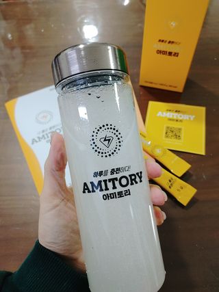 주식회사 씨크릿비에프랩 마시는 아미노산 아미토리 열대과일맛 14포 [1포, 5g / 보틀증정] — 5점을 준 리뷰어가 2022년 12월 올린 사용 사진