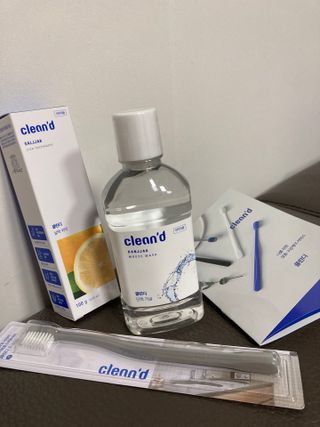 주식회사 클린디 [클린디]🌿민트향으로 상쾌하게, 단짝가글 + 맞춤 칫솔 + 치약 세트🦷 — 4.5점을 준 리뷰어가 2021년 12월 올린 사용 사진
