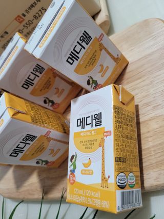 메디웰 페디아드링크 미니 바나나맛 — 5점을 준 리뷰어가 2022년 8월 올린 사용 사진