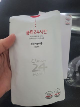 클린24시간 1BOX(5포) + 전용보틀(500ml) — 5점을 준 리뷰어가 2023년 3월 올린 사용 사진