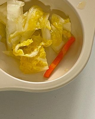 셰프애찬 단호박 백김치 1kg — 5점을 준 리뷰어가 2022년 10월 올린 사용 사진