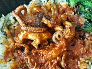 직탁 식단관리 3종 도시락(꼬막 듬뿍 곤드레비빔밥, 알리오올리오 불고기오믈렛, 매콤쭈꾸미 시래기유채밥) — 5점을 준 리뷰어가 2022년 6월 올린 사용 사진
