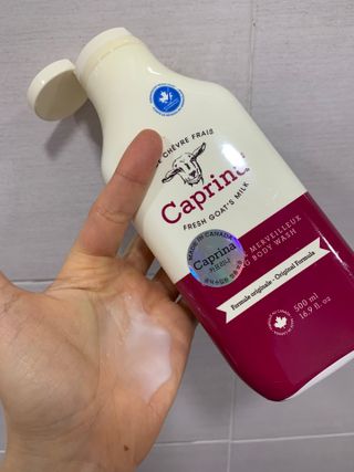 카프리나 프레쉬 산양밀크 어메이징 바디워시 500ml(오리지널향) — 5점을 준 리뷰어가 2023년 4월 올린 사용 사진
