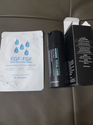 Dr.느루벗 느루벗 옴므 토탈 케어 올인원 118ml 남자 남성 스킨 로션 에센스 크림 화장품 — 5점을 준 리뷰어가 2021년 4월 올린 사용 사진