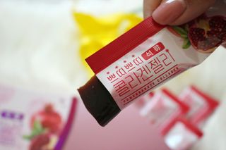 헬스업_쁘띠쁘띠석류콜라겐젤리_20g x 14포 — 5점을 준 리뷰어가 2021년 2월 올린 사용 사진