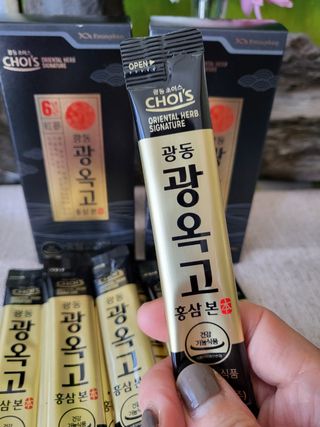 [광동제약] 광동 광옥고 홍삼 본 30포+쇼핑백 증정 — 5점을 준 리뷰어가 2021년 12월 올린 사용 사진