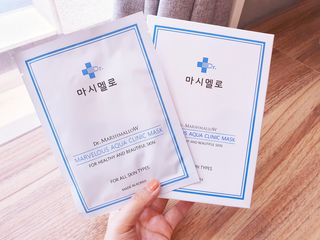 닥터마시멜로 닥터마스멜로 마블러스 아쿠아 클리닉 마스크 — 5점을 준 리뷰어가 2021년 6월 올린 사용 사진