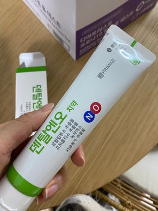 프리마인 유해균 뿐만 아니라 유익균까지 씻어내는 치약은 그만, 건강한 구강환경을 만드는 덴탈엔오 — 5점을 준 리뷰어가 2022년 1월 올린 사용 사진