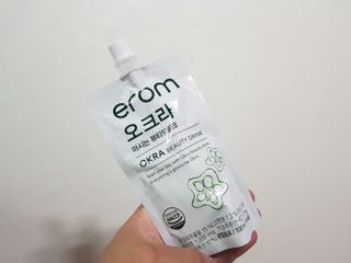 [이롬] 오크라 마시는 뷰티드링크 100mL x 20입 — 4점을 준 리뷰어가 2022년 8월 올린 사용 사진