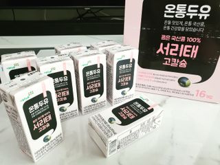 서울에프엔비 온통두유 서리태 고칼슘 190mL — 5점을 준 리뷰어가 2021년 11월 올린 사용 사진