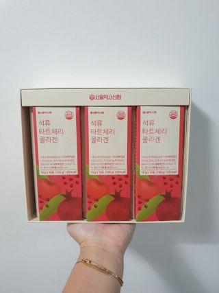 서울약사신협_석류 타트체리 콜라겐_10g x 30포 — 4점을 준 리뷰어가 2021년 7월 올린 사용 사진