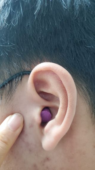 3M 소음방지 수면 귀마개 굿나잇 이어플러그 오렌지/퍼플 50쌍 — 5점을 준 리뷰어가 2023년 7월 올린 사용 사진