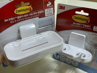 3M 클립이 유연한 칫솔걸이 + 물받이 분리 가능 비누 받침대 — 5점을 준 리뷰어가 2024년 5월 올린 사용 사진