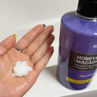 쿤달 [KUNDAL 공식] 프리미엄 헤어 케어 스페셜 세트 샴푸 500ml &amp; 트리트먼트 500ml — 5점을 준 리뷰어가 2021년 3월 올린 사용 사진