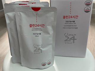 클린24시간 1BOX(5포) + 전용보틀(500ml) — 5점을 준 리뷰어가 2022년 8월 올린 사용 사진