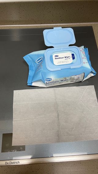 햅스 세균없는 주방 대형 2팩, HAPS sanitizer wipe — 3.5점을 준 리뷰어가 2022년 2월 올린 사용 사진