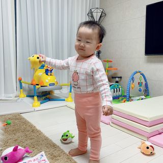 유비맘 궁디팡팡 내의/내복 상하세트 — 4점을 준 리뷰어가 2021년 3월 올린 사용 사진