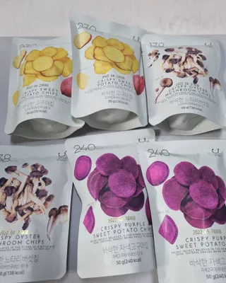 딜라이트 프로젝트 바삭한 원물칩 3종 고구마칩, 자색고구마칩, 느타리버섯칩 [총 6봉지] — 5점을 준 리뷰어가 2022년 3월 올린 사용 사진