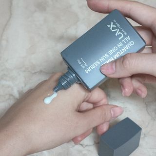 UVX 퀀텀 마스 올인원 선세럼 — 5점을 준 리뷰어가 2024년 2월 올린 사용 사진