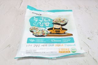 해풀잎 누구나 김밥*1ea [(혼합야채 35g *1ea,  김밥김 (5g, 5ea),  양념간장 (6g, 5ea), 참기름(5g, 2ea)] — 5점을 준 리뷰어가 2022년 7월 올린 사용 사진